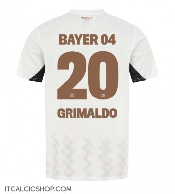 Bayer Leverkusen Alejandro Grimaldo #20 Seconda Maglia 2024-25 Manica Corta
